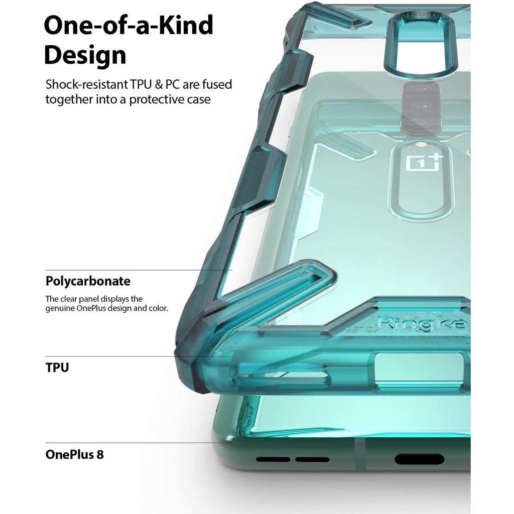 Ốp lưng OnePlus 8 Ringke Fusion X (Ringke Fusion X OnePlus 8 Korea Case) - Nhập khẩu Hàn Quốc