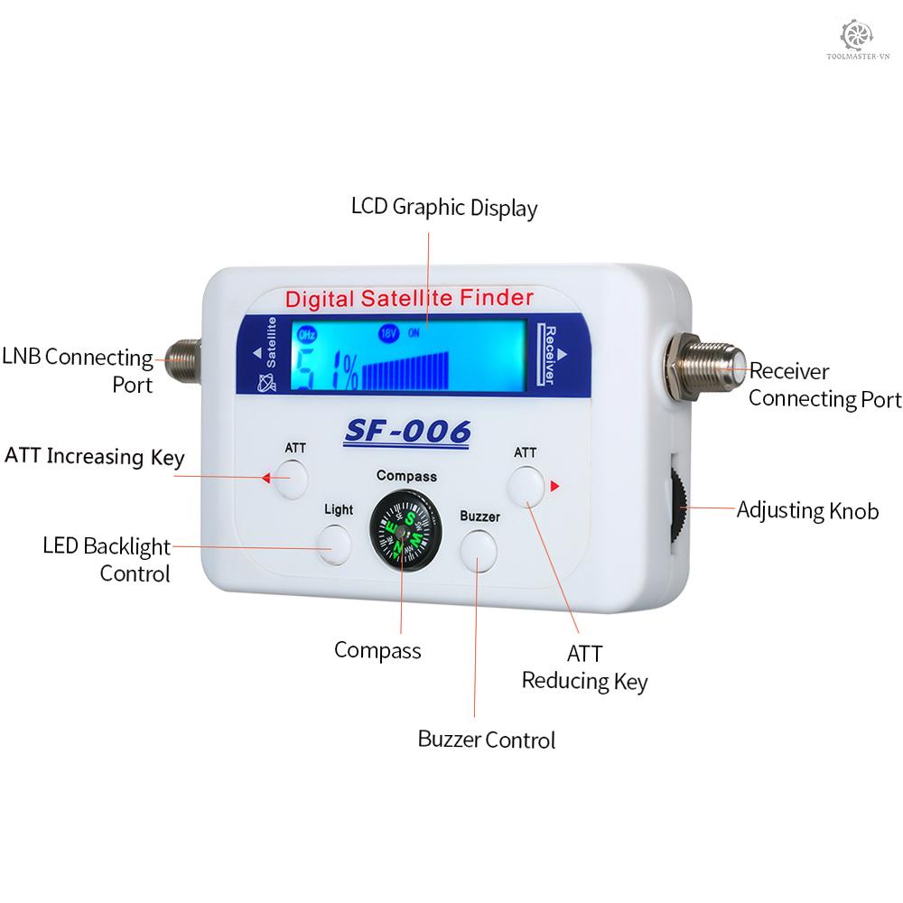 Thiết Bị Dò Sóng Vệ Tinh Kỹ Thuật Số Mini Có Màn Hình LCD Chuyên Dụng