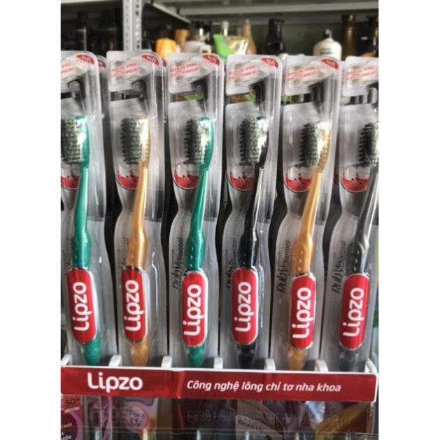 Bàn chải đánh răng Lipzo Ruby Charcoal than hoạt tính