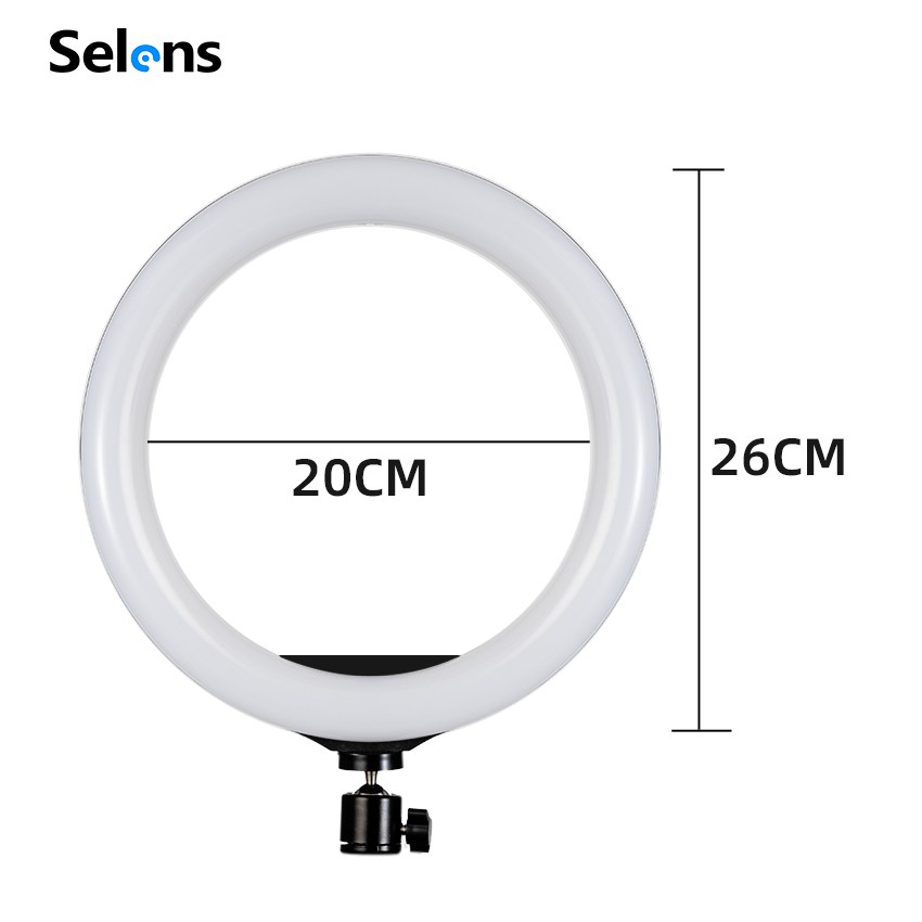 Selens Đèn Led Kèm Chân Đỡ Hỗ Trợ Chụp Ảnh 26cm