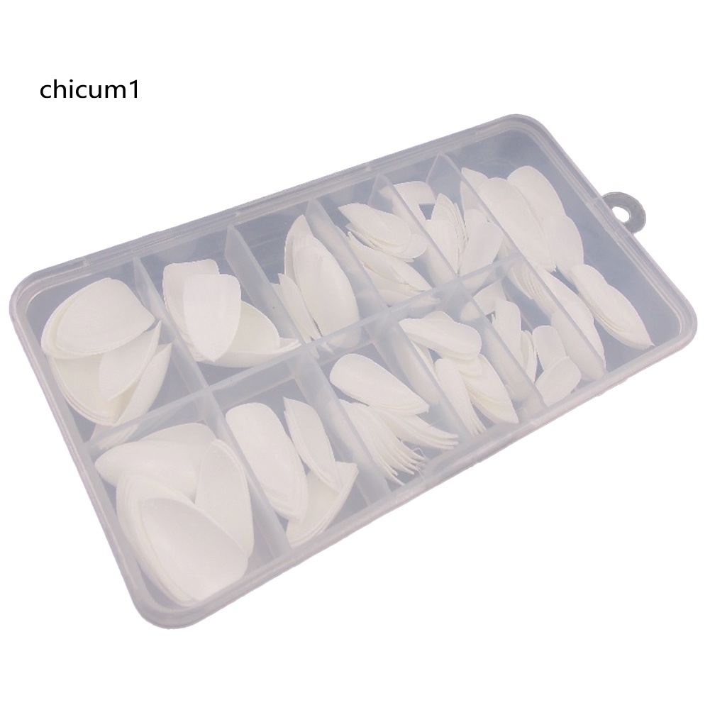 Bộ 100 Móng Tay Giả Nghệ Thuật Che Phủ Toàn Diện Hình Giọt Nước