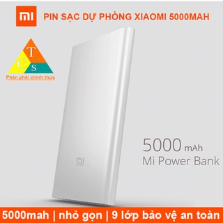 PIN SẠC DỰ PHÒNG XIAOMI 5000MAH gen 2 | BH 3 tháng