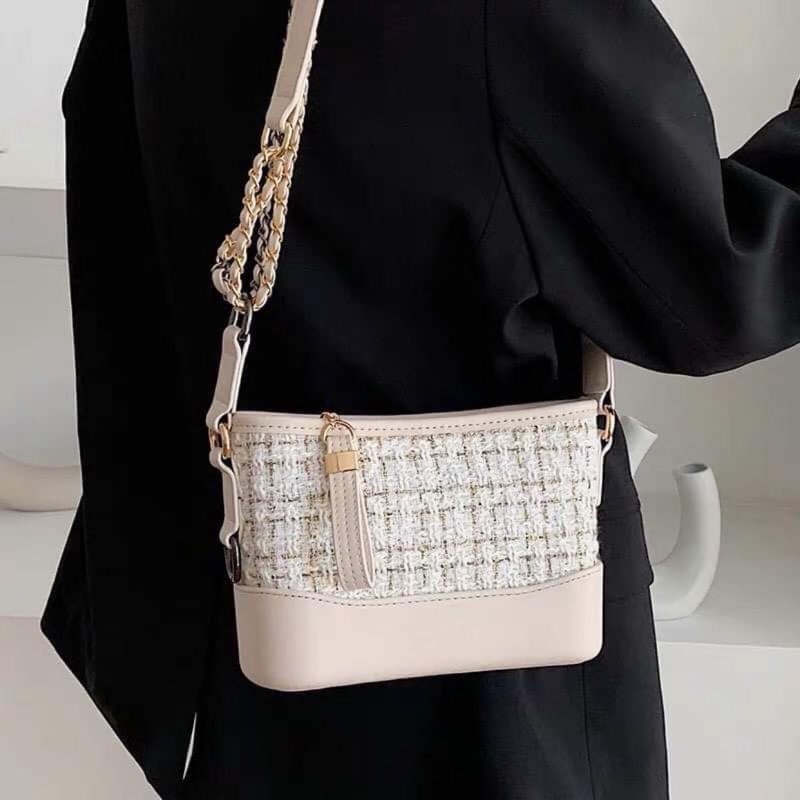 Túi xách mikala basic phối dạ xinh sang