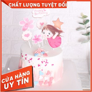 Topper [ HÀNG MỚI VỀ ] Topper Hoạt Hình trang trí bánh kem, bánh sinh nhật