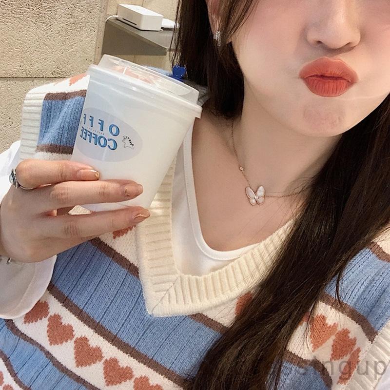 Đầm Dệt Kim Sát Nách Cổ Chữ V Dáng Rộng In Họa Tiết Trái Tim Xinh Xắn Cho Nữ