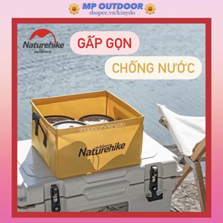 Xô vuông đựng nước 13l gấp gọn siêu nhẹ cắm trại du lịch dã ngoại naturehike nh19sj007