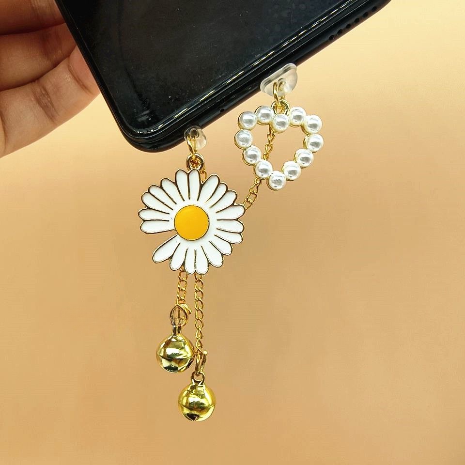 Nút Cắm Chống Bụi Cho Cổng Sạc Điện Thoại Di Động Hình Búp Bê Hoa Cúc Sunny Day