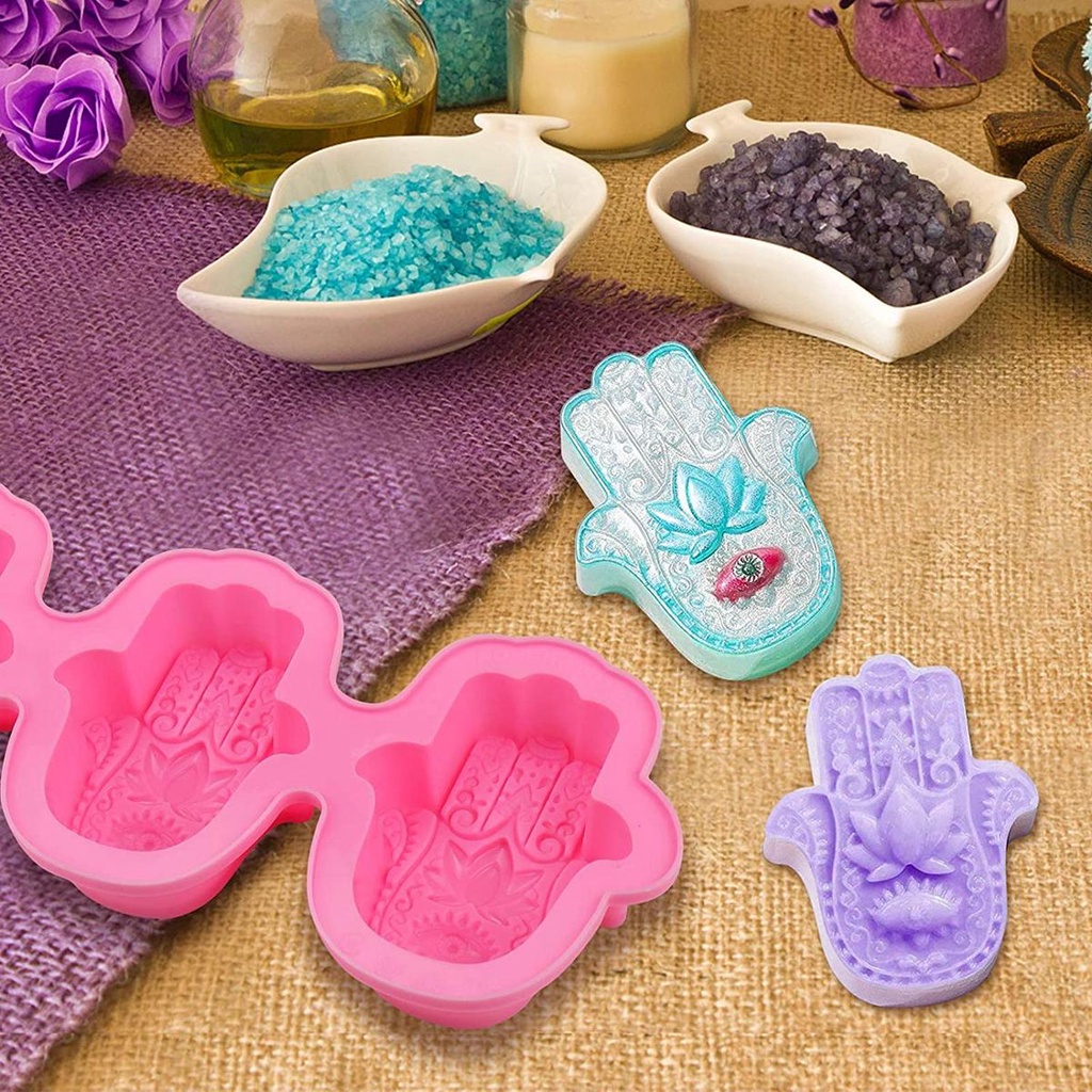Khuôn Silicone Làm Xà Phòng Hình Bàn Tay Hamsa