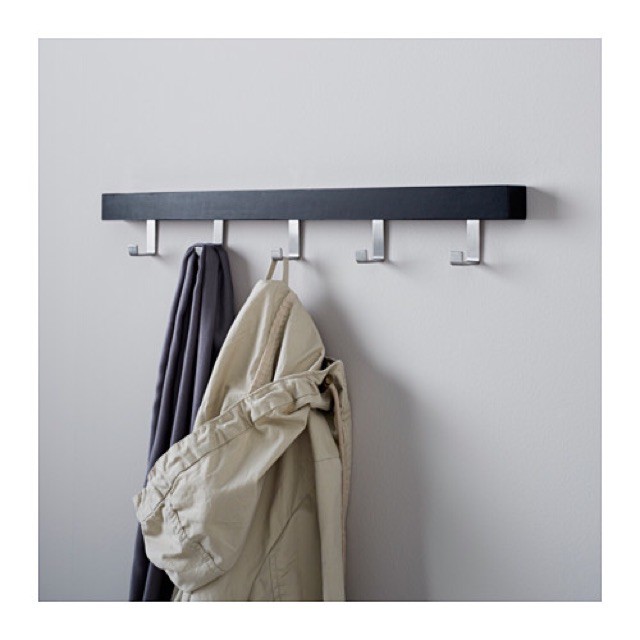 Móc treo quần áo sau cánh cửa TJUSIG sẵn 2 màu ĐEN & TRẮNG CHÍNH HÃNG IKEA THỤY ĐIỂN