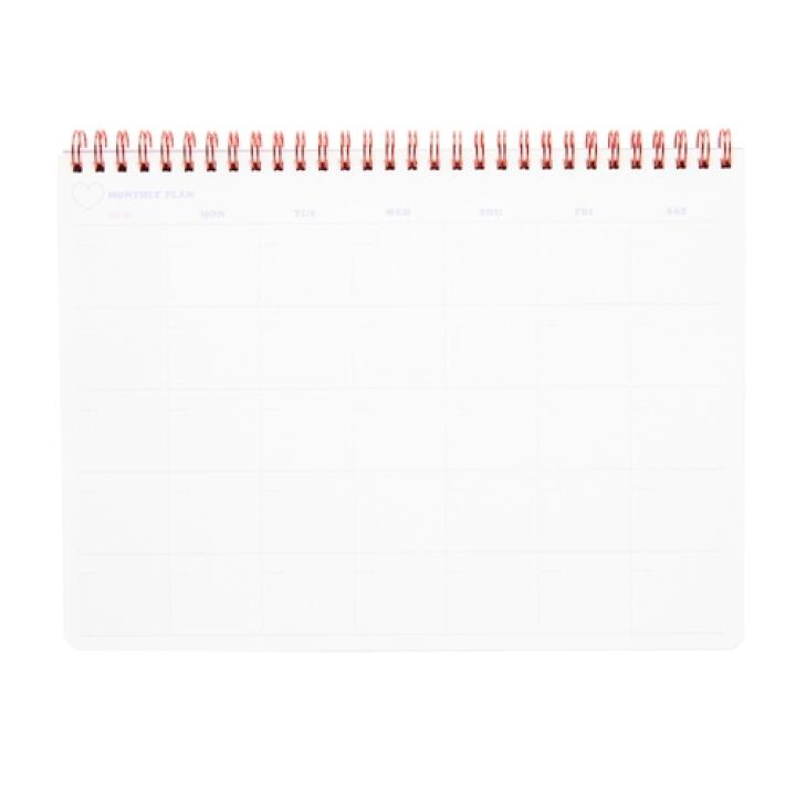 Sổ Lên Kế Hoạch Hàng Tháng ARTBOX Hàn Quốc Màu Tím Có Vòng Lò Xo