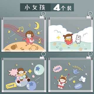 TÚI ZIP A4 NHIỀU HÌNH DỄ THƯƠNG GIAO NGẪU NHIÊN