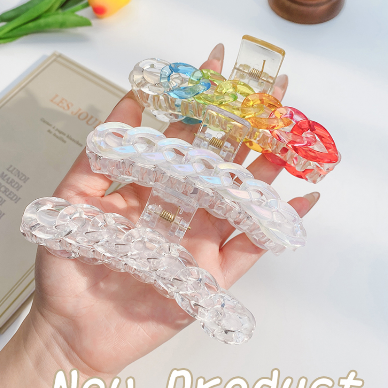 Korea Fashion Color Acrylic Hair Clip Shark Clip Hair Accessories