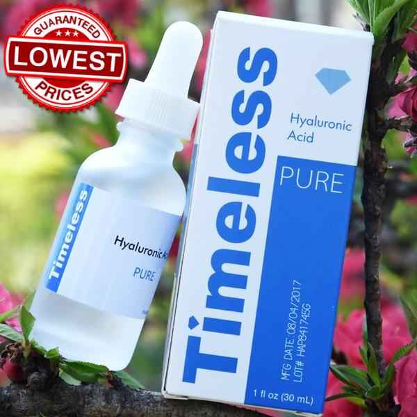 Serum Cấp Nước Tối Ưu Cho Da Timeless Hyaluronic Acid Tinh Khiết 30ml/60ml