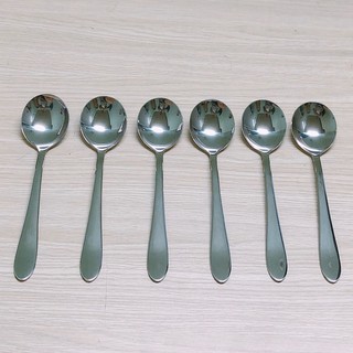 Muỗng Soup Inox cao cấp 18-10 Hiệu TH dài 19cm - Thép không gỉ sáng bóng