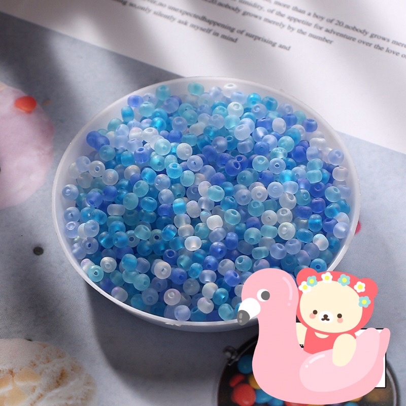 Hạt cườm mờ xâu vòng handmade, hạt cườm mix màu ,hạt gạo xâu vòng tay , vòng chân diy handmade