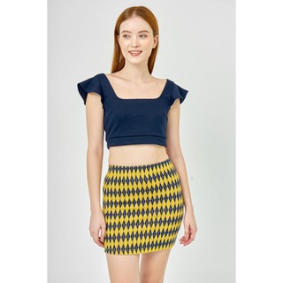 Áo Croptop cổ U cột dây dáng xinh