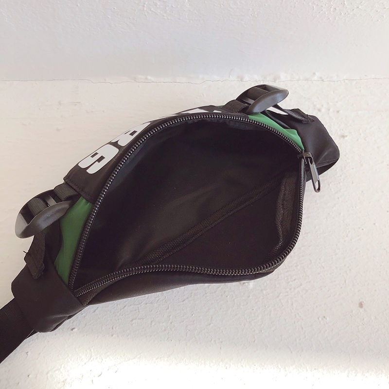 Túi Đeo Chéo Ngực Vải Canvas In Chữ Thời Trang Dành Cho Bé Trai 1-6 Tuổi