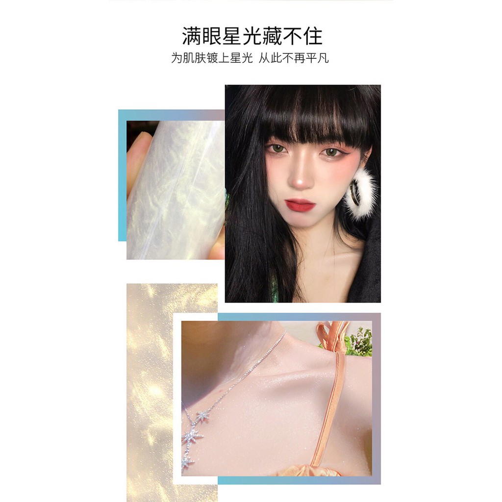 Xịt Nhũ Khóa Lớp Trang Điểm Lâu Trôi Không Thấm Nước- Xịt Bắt Sáng Căng Bóng Da Hàng Nội Địa Trung