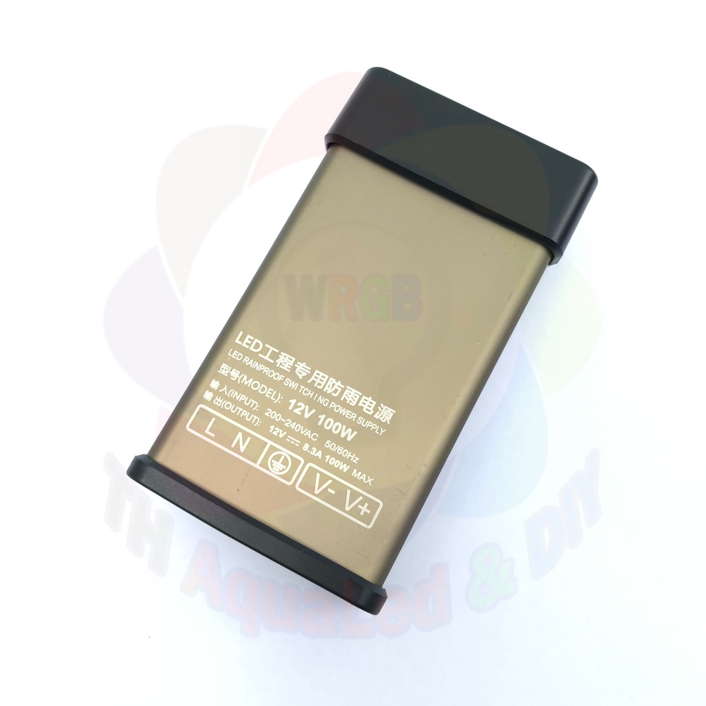 Nguồn nhôm chống nước 12V-24V, chuyển dòng điện AC sang DC. Sản phẩm Nguyên tem hộp mới 100% chất lượng bền bỉ