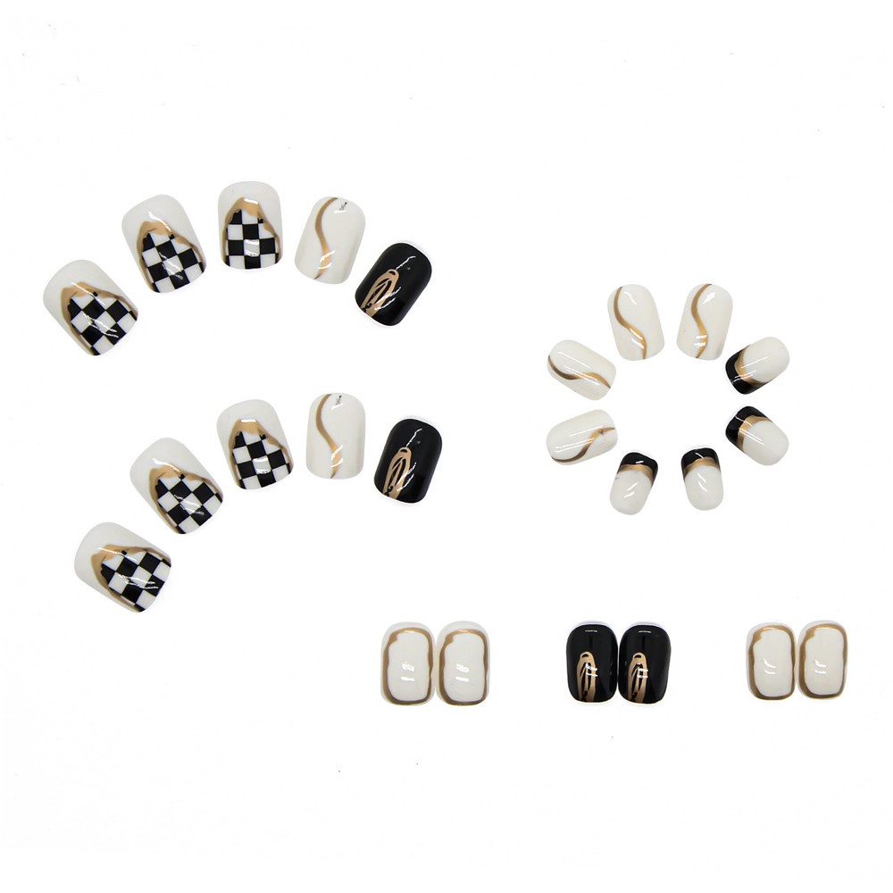 Móng Tay Giả Thời Trang Kiểu Pháp Có Thể Tháo Rời