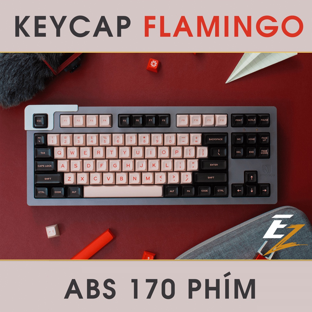 Keycap Cho Bàn Phím Cơ Aifei Flamingo SA Profile ABS 170 Phím | EZPC