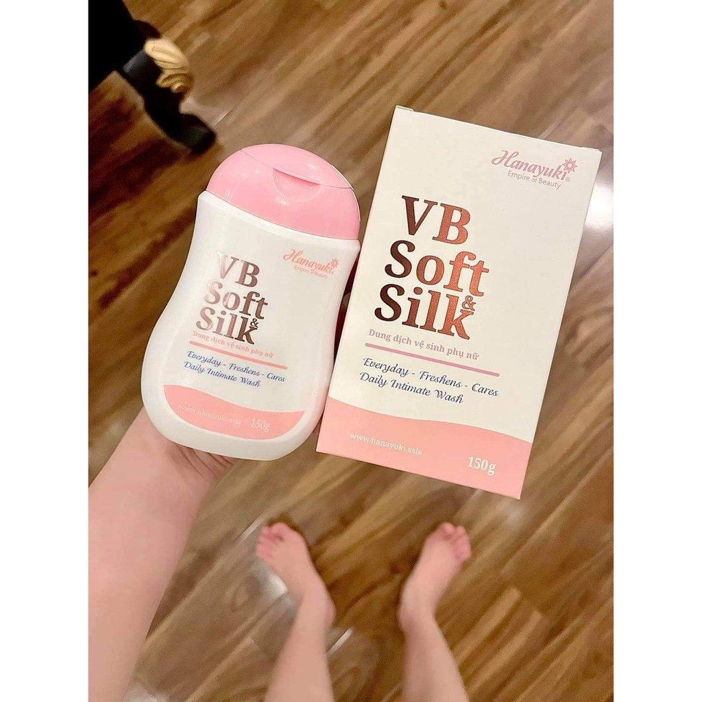 [Chính Hãng] dung dịch vệ sinh phụ nữ Hanayuki vb soft silk màu hồng mới