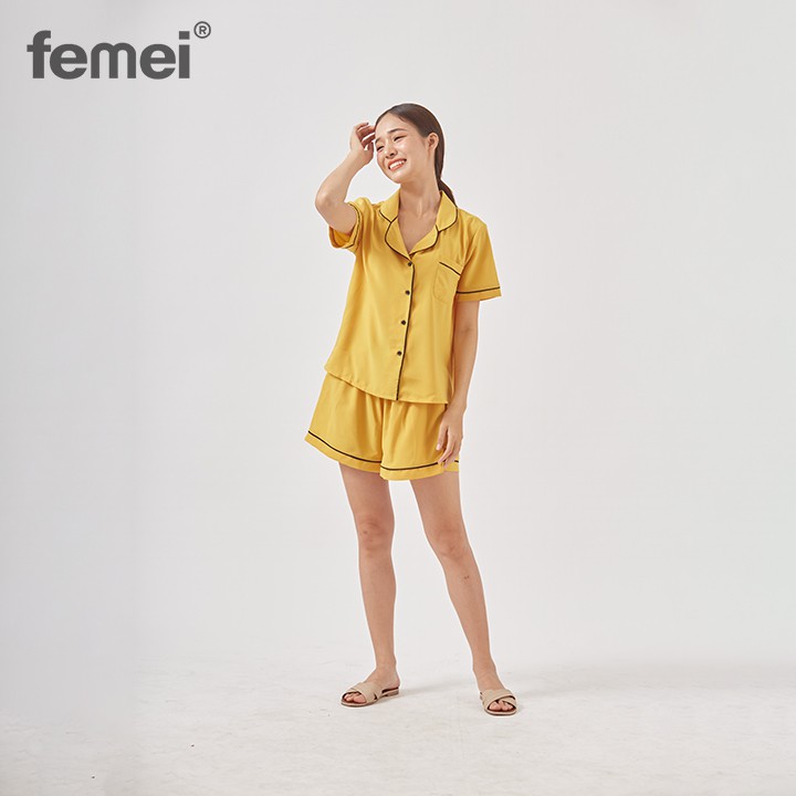 FEMEI - Đồ bộ mặc nhà bộ Pijama ngắn cao cấp PNC014