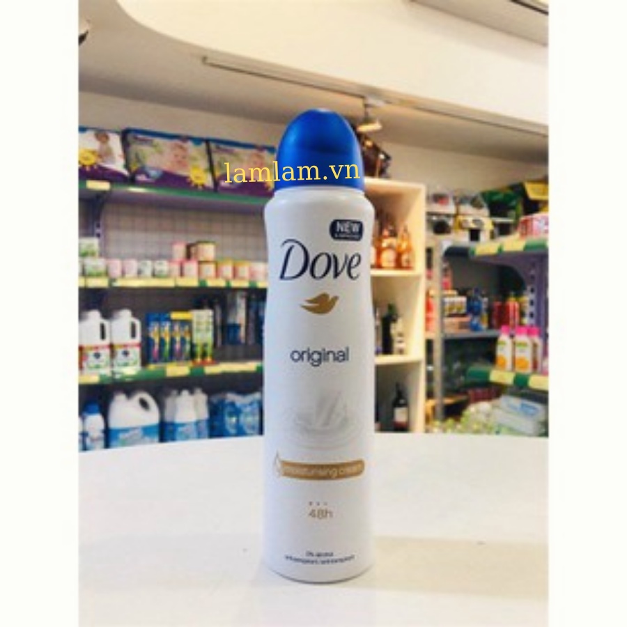 Xịt Khử Mùi Toàn Thân Dove Xanh Original 150ml Mỹ