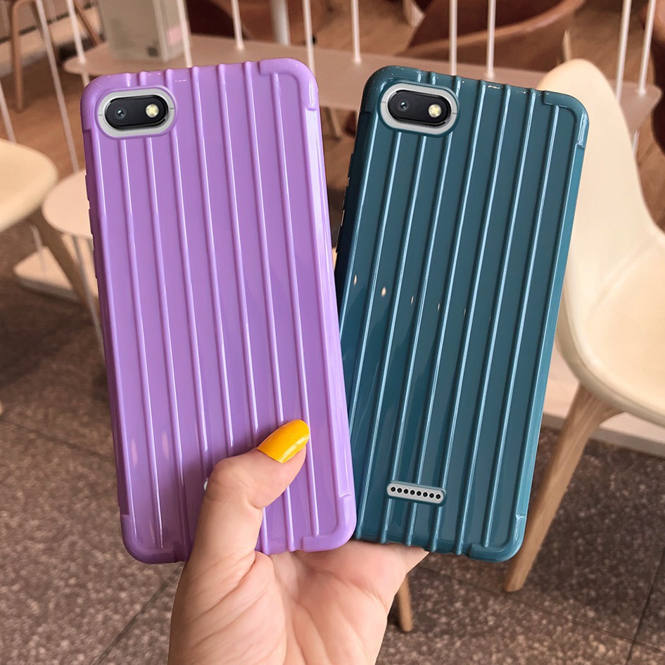 Xiaomi Redmi 6A 4A 4X Note 8 Pro 5 Plus 3D Luggage Design Slim Soft TPU Colorful Phone Case Cover