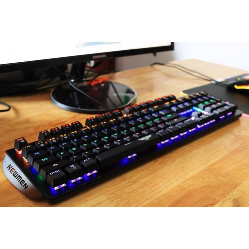 Bàn phím cơ gaming Newmen GM368 Mix Led - Hàng Chính Hãng