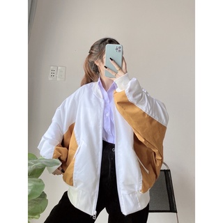 Áo Khoác Bomber Dù QC form rộng hàng có sẵn