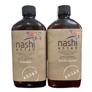 🇮🇹 Bộ dầu gội xả Nashi Argan phục hồi tóc hư tổn 500mlx2
