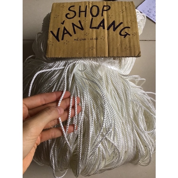 1 Mét Dây dù đan lưới, dây xà tích 4,5 li loại đẹp không giãn