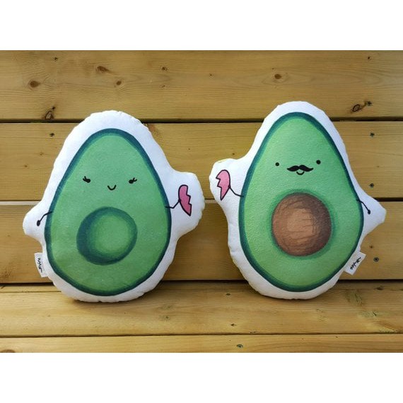 Gấu bông quả bơ dạng gối 40cm GB4I17 gấu bông avocado cute gấu bông dễ thương