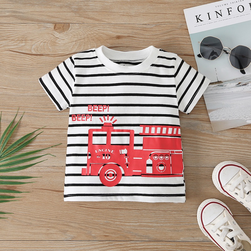 Combo bộ đồ bé trai 3-24 tháng Cotton tay ngắn áo phông bodysuit liền thân quần đùi set mùa hè thời trang cho bé trẻ em sơ sinh