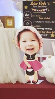 In ảnh chibi để bàn cho bé