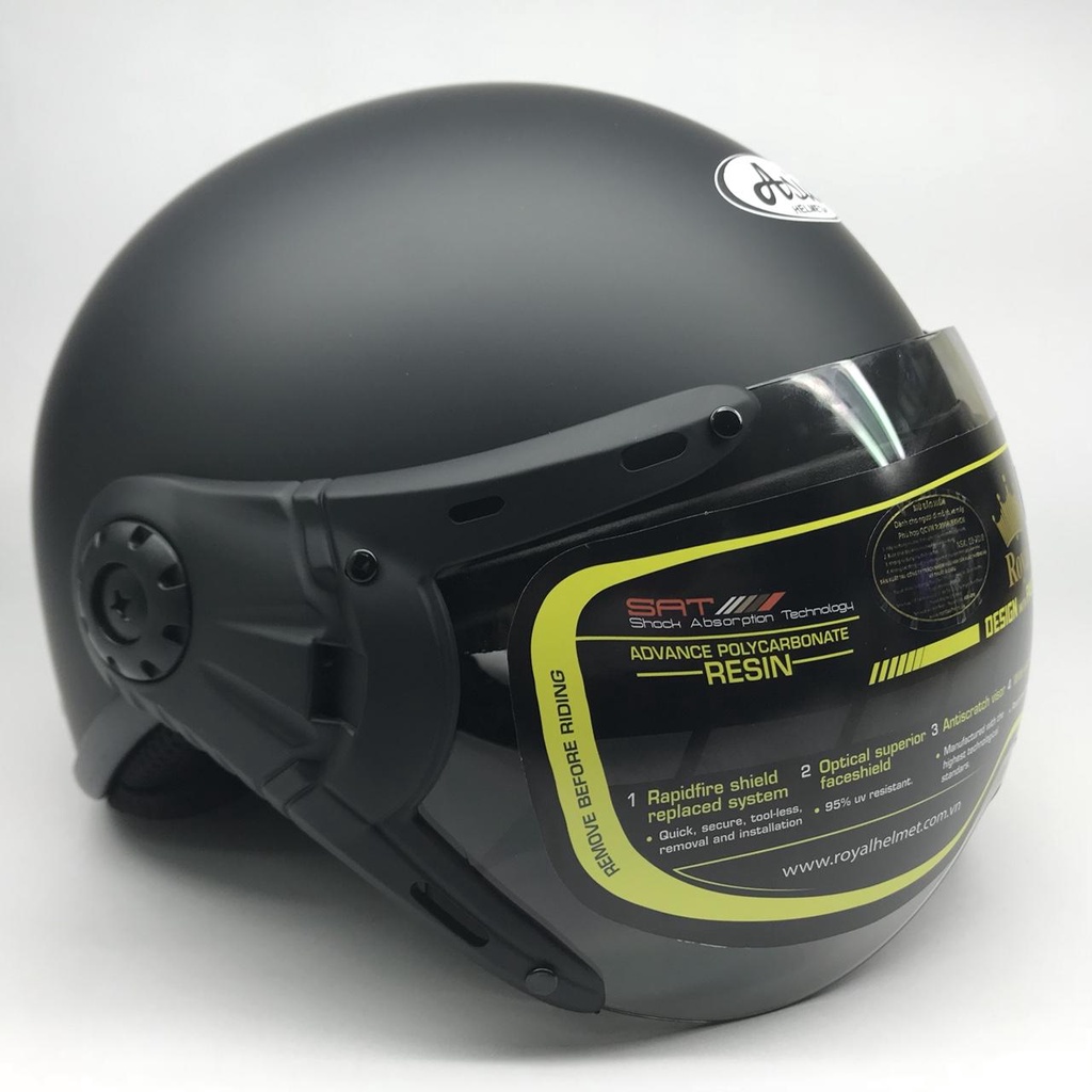 Nón nửa đầu Asia kính MT105K - Hồng sen nhám