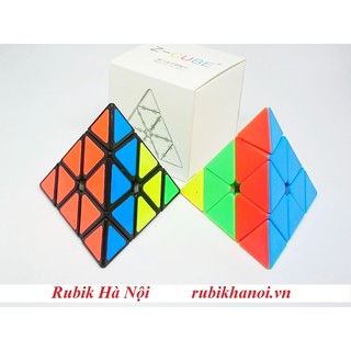 Rubik Pyraminx Zcube Có Nam Châm Đen/Stickerless/Transparent