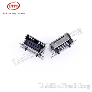 Bộ 50 Chiếc Cổng Mini USB Cái 5 Chân Loại Dán