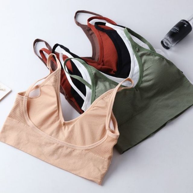 Rẻ nhất Shopee _Bra len tăm khoét lưng dáng U xuất Nhật