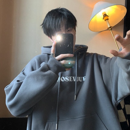 Áo Khoác Hoodie Dáng Rộng Phong Cách Đường Phố Mỹ Thời Trang Thu Đông Dành Cho Nam S-5XL