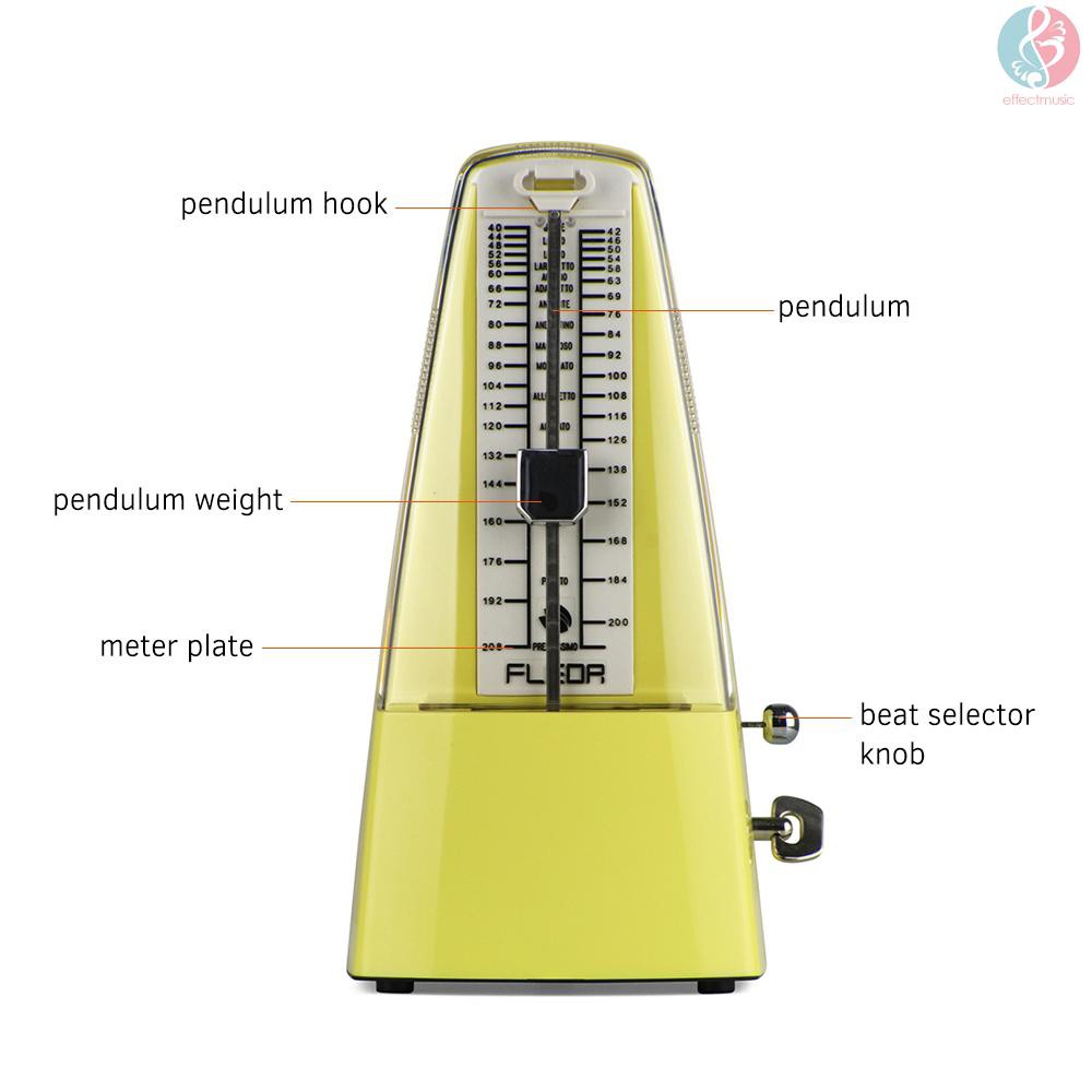 Máy đếm nhịp Metronome bằng nhựa ABS hình kim tự tháp thông dụng cho Guitar /Violin/ Piano/ trống Bass