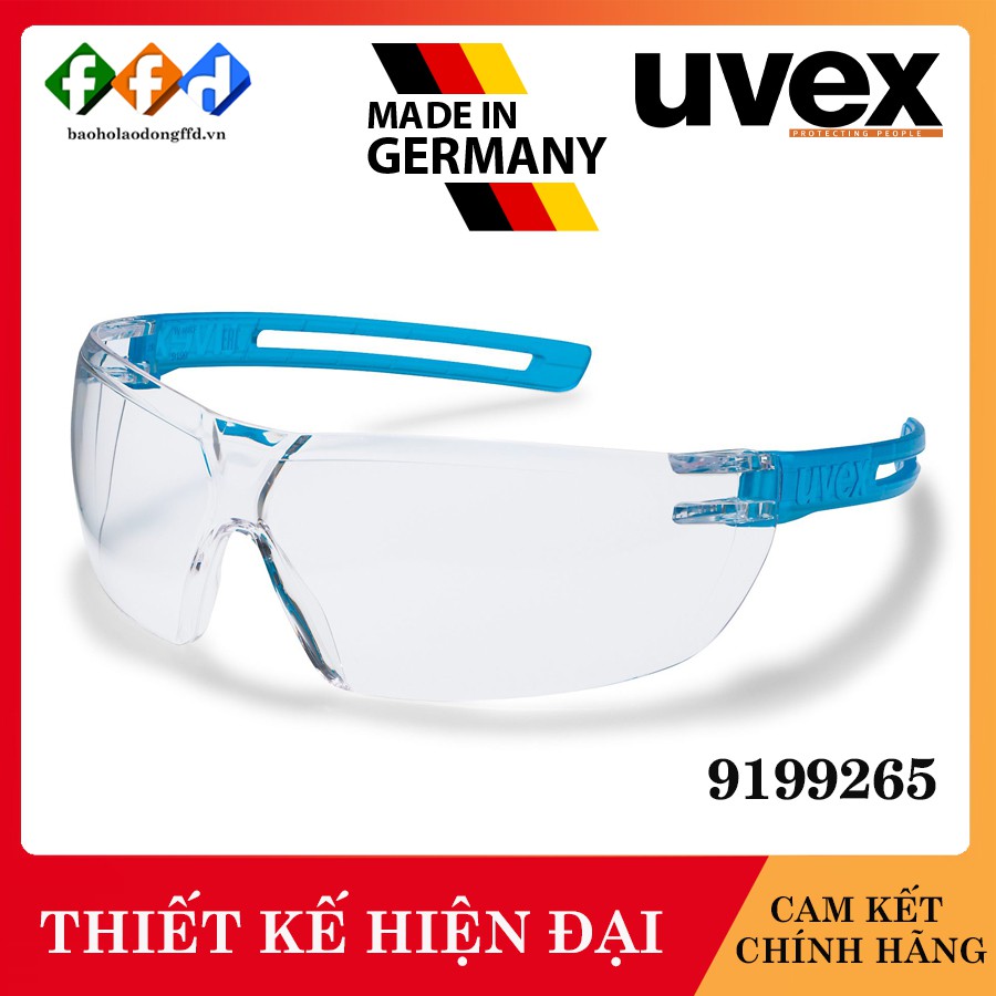 Kính bảo hộ UVEX X-FIT 9199265 kính chống bụi, chống hơi nước trầy xước vượt trội, ngăn chặn tia UV, mắt kính đi xe