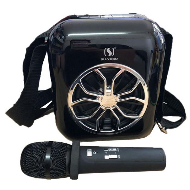 Loa hát karaoke A20 tặng kèm mic hát karaoke không dây.