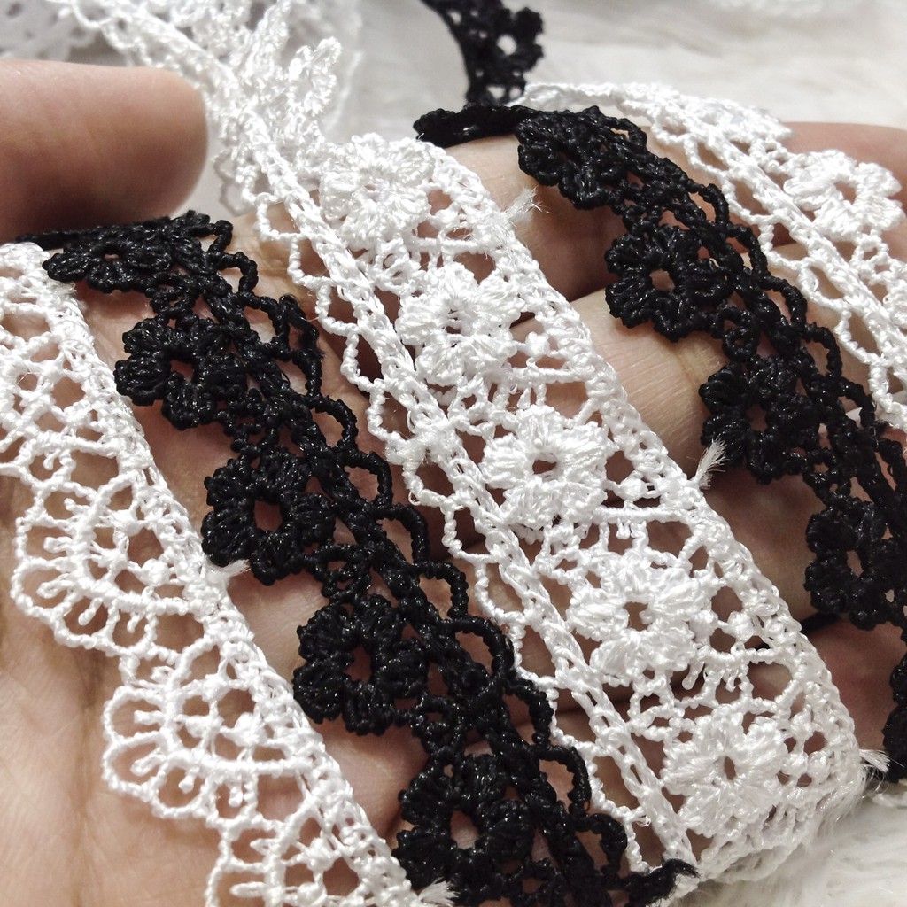 Ren hoa thêu viền áo voan đính trang trí trang phục váy đầm áo dài