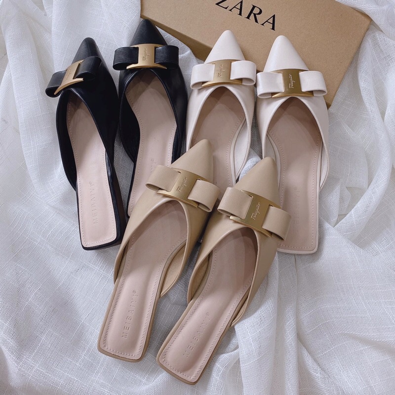 GIÀY SỤC NƠ DA MỀM HÀNG QUẢNG CHÂU D1253 D1254 D1255