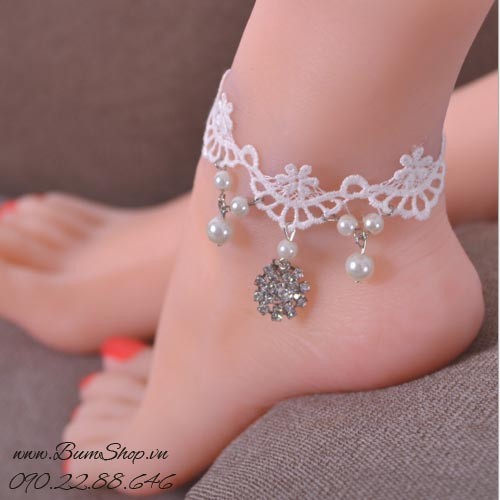 lắc chân tattoo kết hoa xinh xắn - LC03408