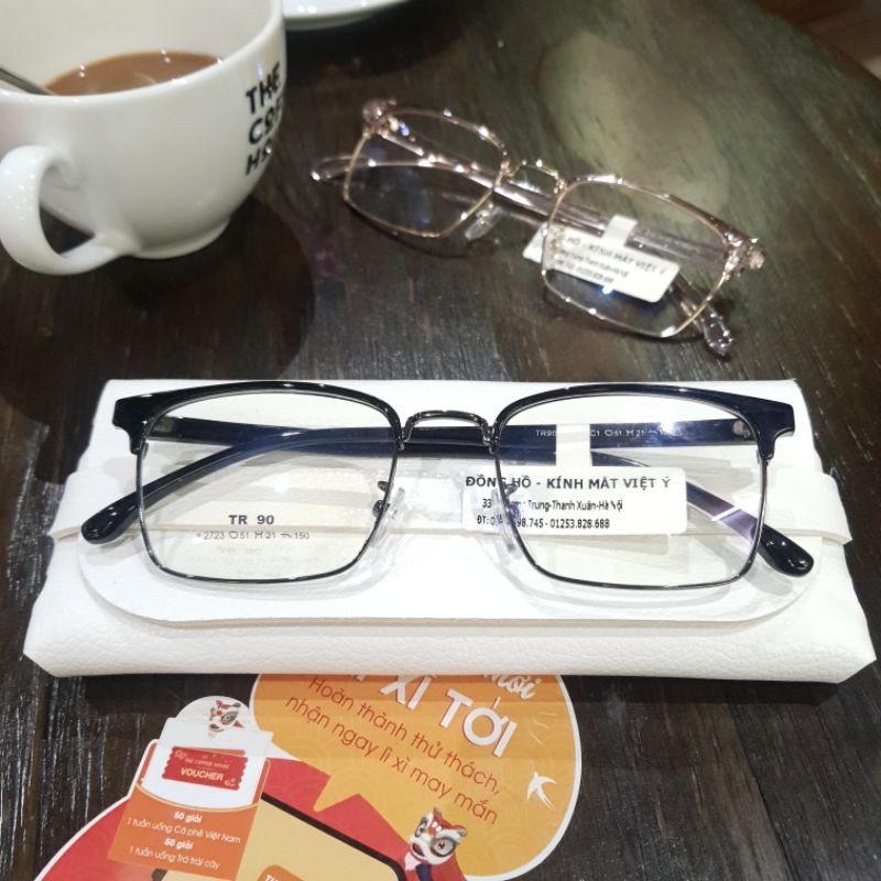 Gọng Kính Nam Nữ Mắt Vuông Vành Kính Kim Loại | BigBuy360 - bigbuy360.vn