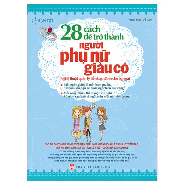 Sách: 28 Cách Để Trở Thành Người Phụ Nữ Giàu Có - Nghệ Thuật Quản Lý T.iền Bạc Dành Cho Bạn Gái