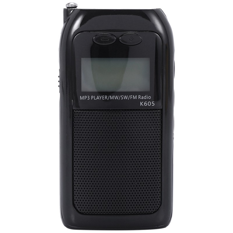 K605 Mini Pocket Radio Fm Am Sw Mw Digital Tuning Radio Receiver Mp3 Music Player Medium Wave / Short Wave / Fm Stereo Radio